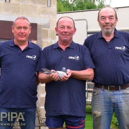 Jean-Louis Fauche, Héron wins 1e National Narbonne (843 km.)against 4118 oldbirds.